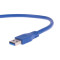 SuperSpeed USB 3.0 Type A Cable in Blue 3FT