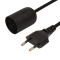 Wholesale 2 pin Eu Plug to Salt Lamp Power Cord with dimmer switch,himalayan salt lamp cord