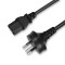 Australia 3pin male AU plug to IEC 320 C13 AC power cord for laptop