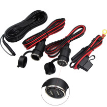 car accessories dc power cord cigarette lighter socket adapter solar cable