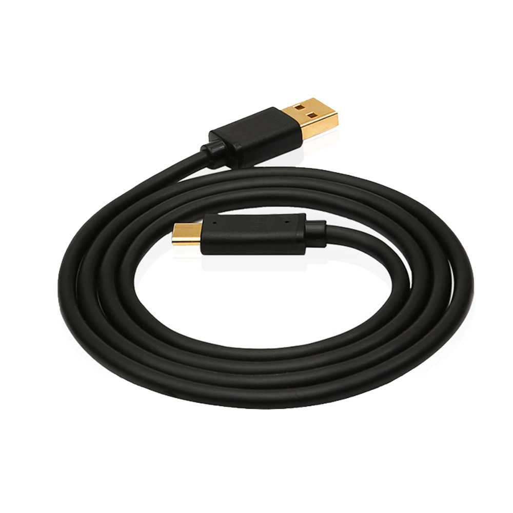 black type-c charging cable