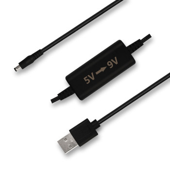 Dc 5v to Dc 9v Step Up Converter 5ft USB  Am to Dc 5.5 x 2.1mm DC to DC Voltage Converter
