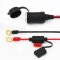 12V 24V car battery jump starter cable 3FT car Cigarette Socket Female to The Ring Terminal with Fuse 10A car jump Extension cable
