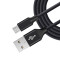 Black Nylon Braided 20awg 5V 2A Micro 5Pin to A Male USB 2.0 Extension Cable