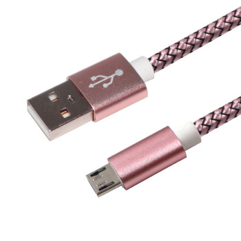 Wholesale Braided 1.5m Charger Charging Micro USB Data Cable