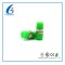 Green Simple FC Fiber Optic Adapter Single Mode With Zirconia Sleeves ROHS Approved