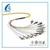 Bunch Optical Fiber Pigtail SM MM 0.9 / 2.0mm 48 Cores Duplex With FC Connector