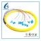 LC / UPC Fiber Optic Jumper Cables , G657A Yellow Simplex Fiber Patch Cord
