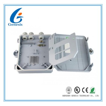 8 Core Cable Distribution Box , Outdoor Wall Mount Fiber Termination Box