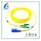 Single Mode Fiber Optic Patch Cord Duplex G652D 9 / 125 Yellow With E2000 Connector