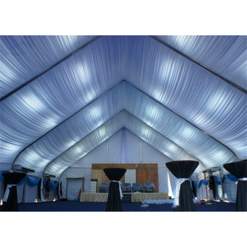Clear Curve Marquee Tent For Banquet Hall 200 People Seater Guest