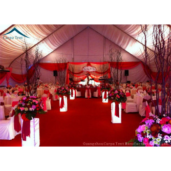 Aluminum Pvc  Curve Marquee Tent  For Real Estate Opening  1200 People Seater Guest