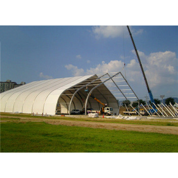 Curve  marquee tent for Ice skating rink in size 15x40m 15m x 40m 15 by 40 40x15 40m x 15m