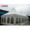 White Aluminum Pvc High Peak Pagoda For 30 People Seater Guest