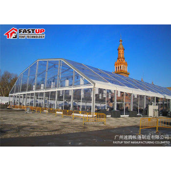 Transparent Polygon Roof Marquee Tent For Car Show 1500 People Seater Guest