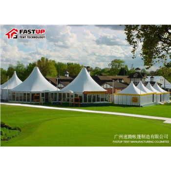 New Design White  Hexagon Tent For Catering  Diameter  8M 50 People Seater Guest
