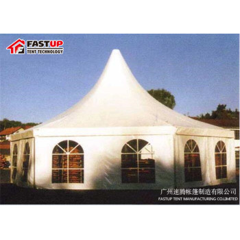 Best Aluminum  Hexagon Tent For Event  Diameter  8M 60 People Seater Guest