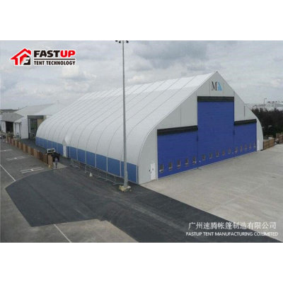 Curve marquee tent for basketball in size 30x100m 30m x 100m 30 by 100 100x30 100m x 30m