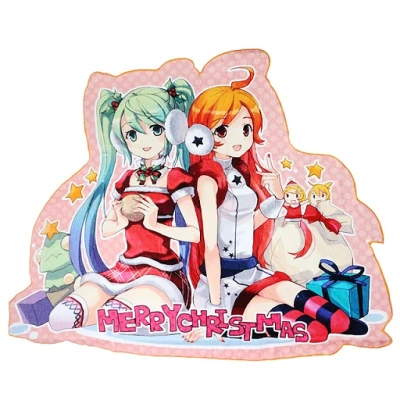 100% cotton printed irregular shaped beach towel