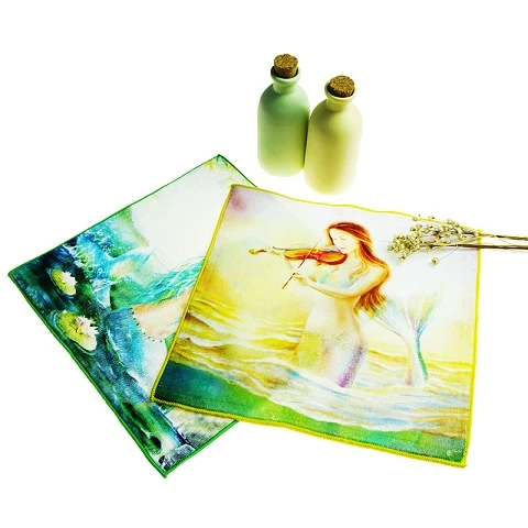 Customized Logo 100% Cotton Solid Soft Hand Towels