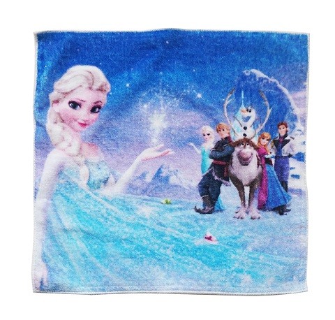 100% cotton Frozen cartoon printed hand towels wholesale