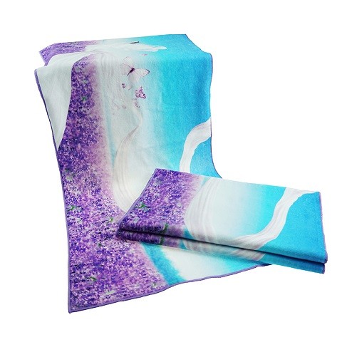 Wholesale Luxury Customized Digital Printed Face Towels 100% Cotton Made in China