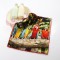 100% cotton printed small hand towel with birds pattern