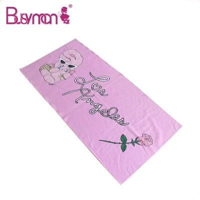 cotton terry digital printed sexy girl beach towel
