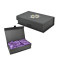 Packaging box foam with satin cover/magnetic box with satin foam