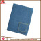 Customized luxury denim jean spriral notebook