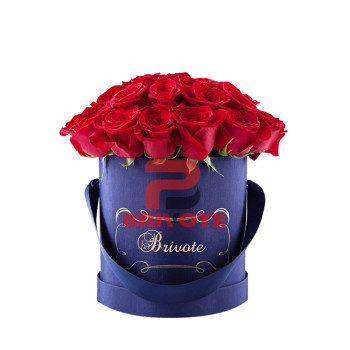 China Luxury Round Custom Rose Flower Box Wholesale