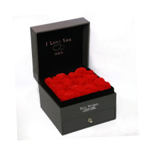 luxury cardboard flower boxes rose packaging with drawer