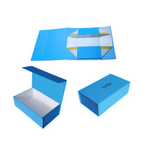 Custom magnet folding paper flat pack box luxury magnetic gift box with magnet closure