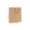 Luxury matte black shopping paper bag with logo for clothing packaging