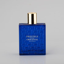 Empty Perfume Bottle Perfumes with blue coloring