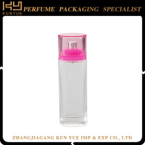 Square perfume spray glass bottle refillable 100ml