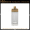 Stock square shaped , square plastic cap car perfume bottle , glass perfume bottle