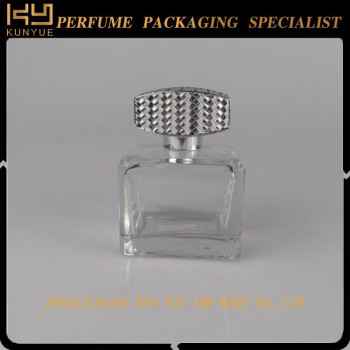 Glass perfume Empty Refill Diffuse Fragrance Car Perfume Bottle With Aluminum Cap