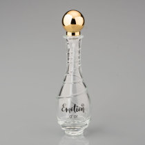 Wholesale cheap empty crystal glass perfume bottle with plastic sprayer cap
