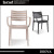 Restaurant stackable nordic plastic cafe chair with armrest