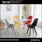 Whole Sale New Design MDF With Powder Coating Top Plastic Leg Dining Table