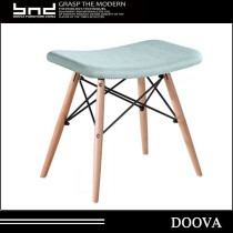 fabric design cheap manufacture beech wood stool