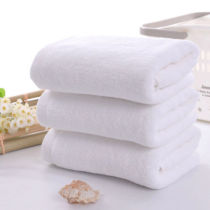 1-PC-New-Cotton-Hand-Bath-Towel-Terry-Salon-Spa-Hotel-Beach-White