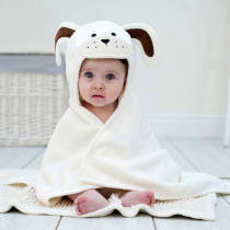 PERSONALISED PLAYFUL PUPPY BABY TOWEL