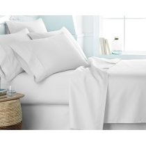 Victoria Bedding Egyptian Cotton 650-Thread-Count 4-Piece Bedding Sheet Set Fit Mattress up to (38) Cm Ultra Soft- Elegant,Comfortable,Soft Hotel & Home Quality!!( White Solid,UK Super King Size )