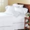 SRP Linen 100-Percent Cotton Percale 600-Thread-Count Super Soft Hotel Bed Sheet Set Three Quarter/ Small Double/ Antique Solid White Fit Up to 12