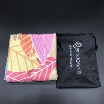 2018 hot sale microfibre custom print beach towel