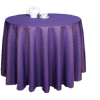 purple table cloth