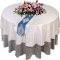 Hot cutting and hemmed edge table cloth