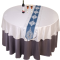 Hot cutting and hemmed edge table cloth